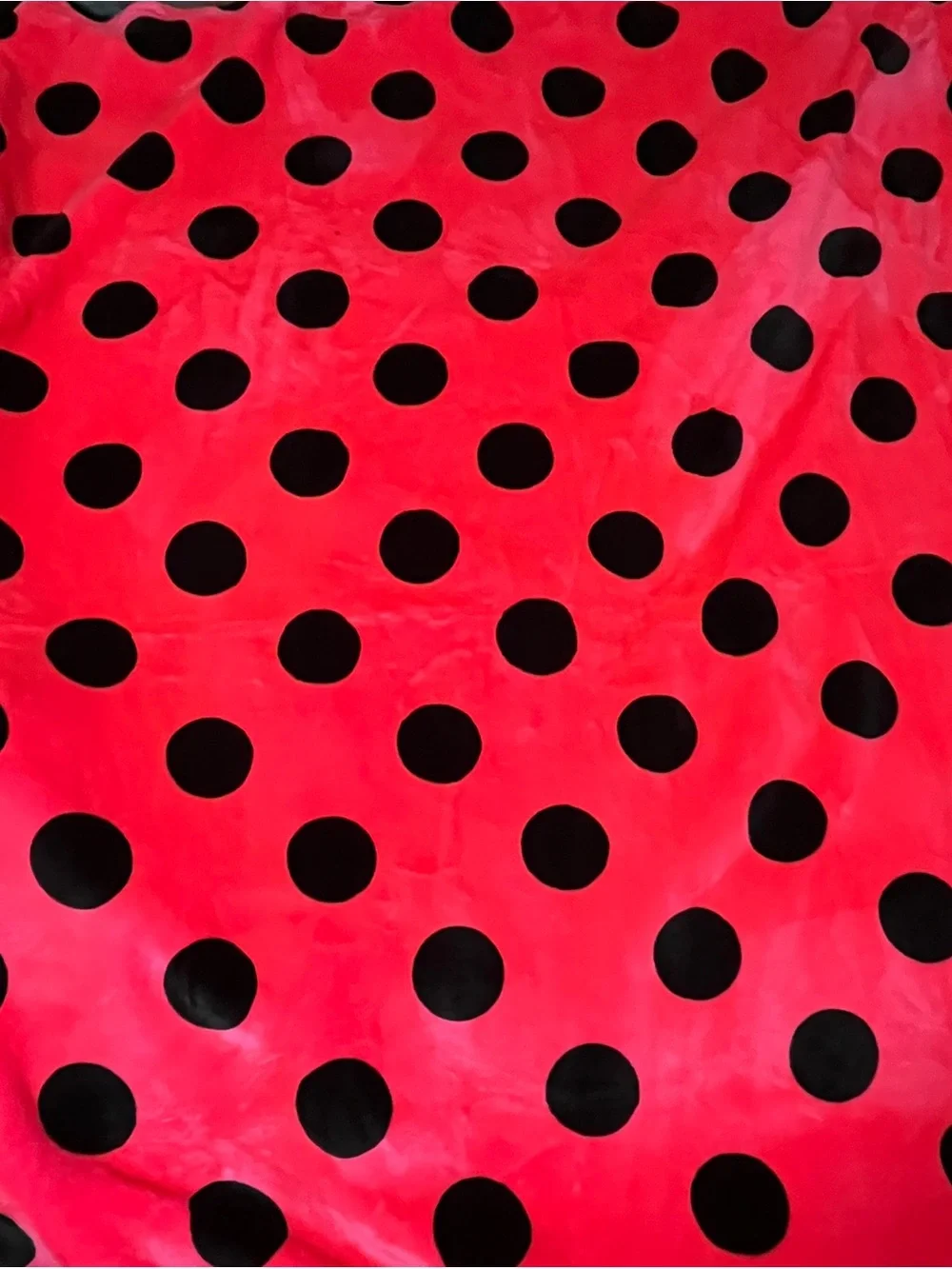 PINK Victoria's Secret Sherpa pink with Black Polka Dots